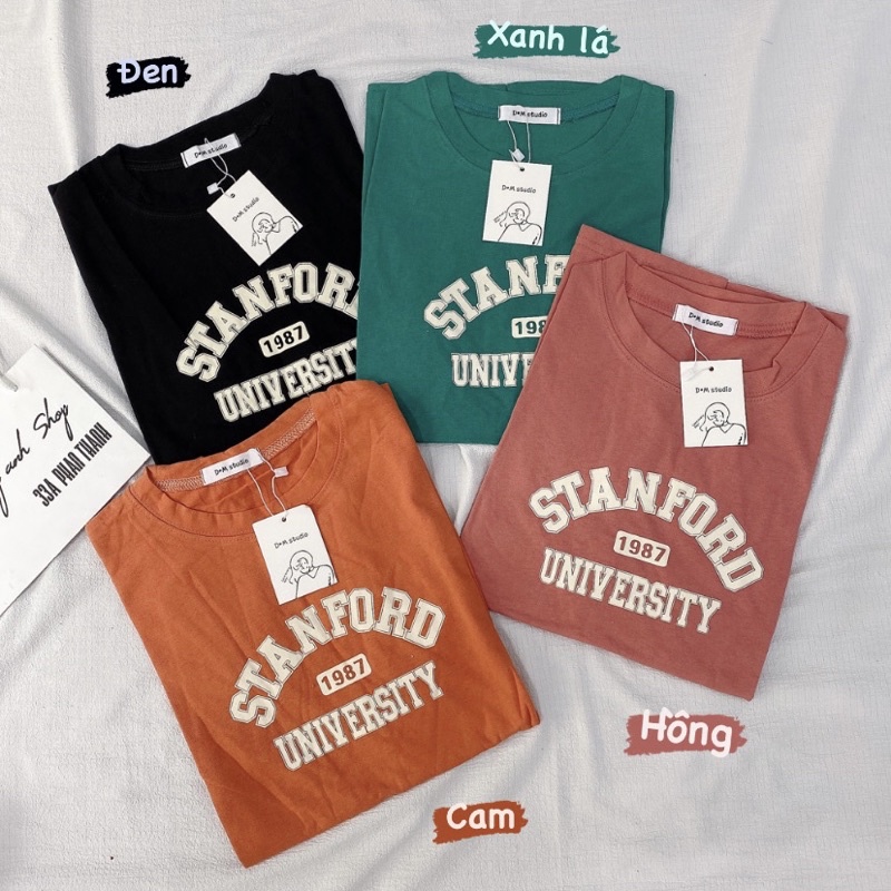 Áo Thun Stanford 1987 NH4 Form Rộng Hàng Quảng Châu Thun Mỏng Mát
