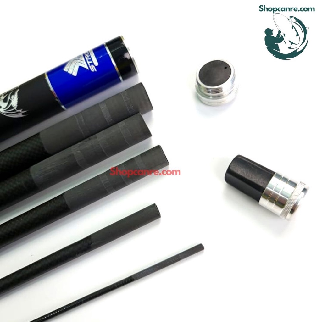 Cần câu đơn cần tay Lăng Thiên Mộc 5H giá rẻ tặng ngọn đi kèm