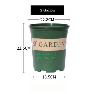 Chậu nhựa trồng cây Gardening loại 2 Gallon hàng Trung Quốc chất lượng