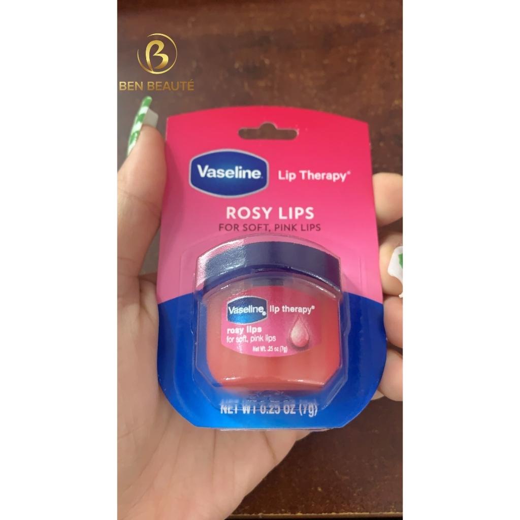 Sáp Dưỡng Môi Vaseline Lip Therary Rosy Lips 7g [Hàng Mỹ]