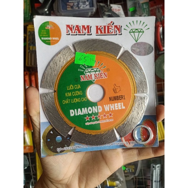 LƯỠI CƯA KIM CƯƠNG 120MM NAM KIẾN-LƯỠI CẮT ĐÁ-NGÓI-BÊ TÔNG LOẠI TỐT CHÍNH HÃNG