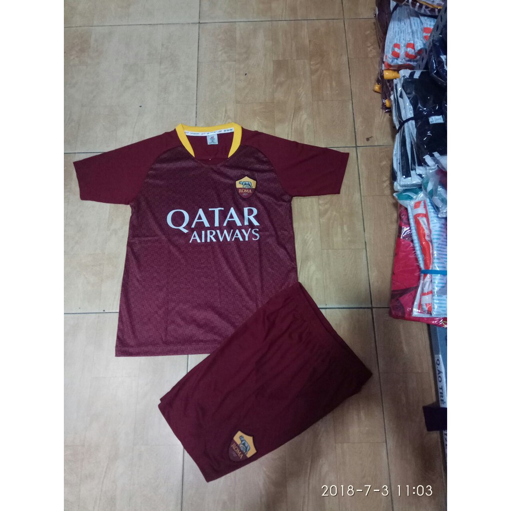 Quần áo đá banh trẻ em AS ROMA 2018