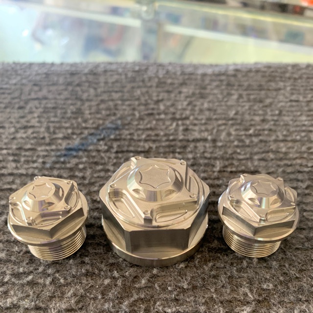 Bộ ốc chản ba salaya raider xăng cơ inox