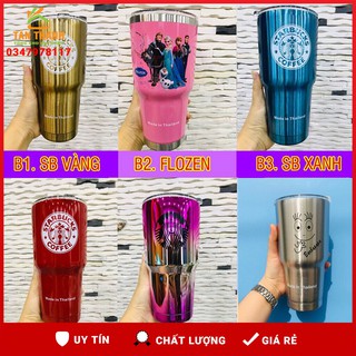 Ly Giữ Nhiệt Thái Lan 900ML Tặng Kèm Ống Hút và Túi Đựng