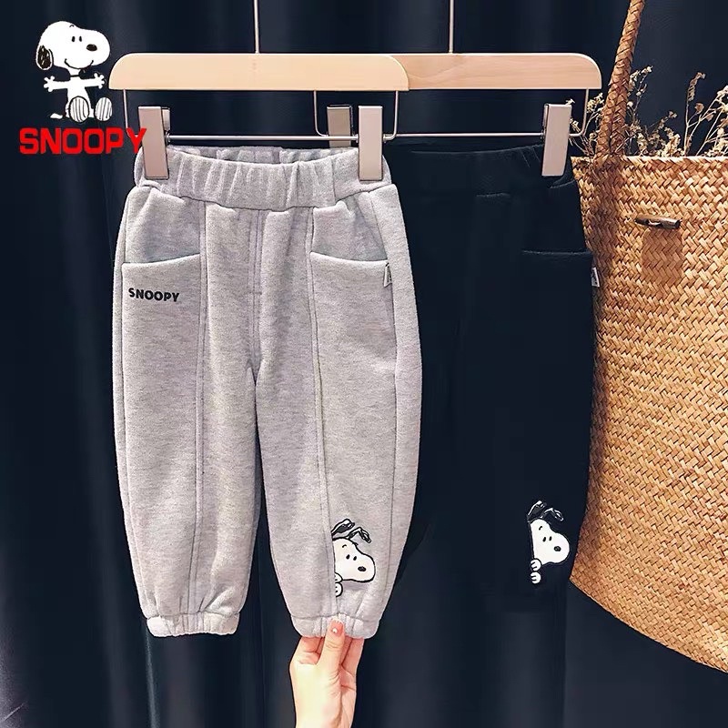 combo 2 quần nỉ hình cún snopy có bé