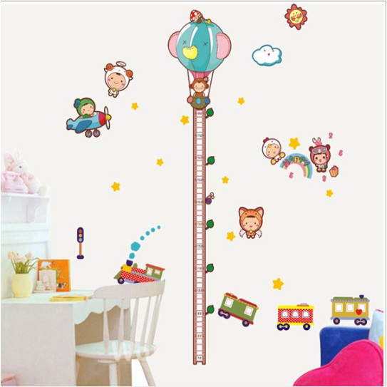 Decal thước đo cho bé các nhân vật đáng yêu