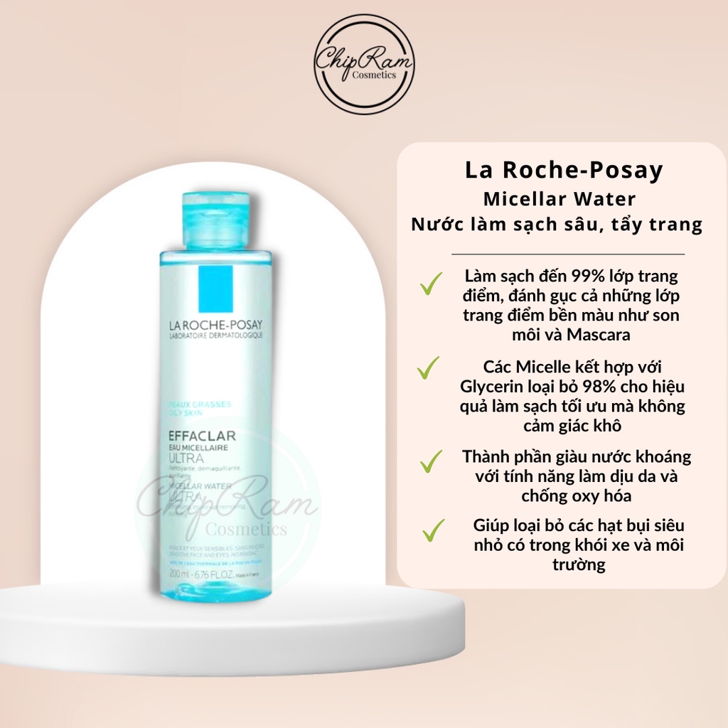 Nước tẩy trang cho da nhạy cảm La Roche-Posay  400ml