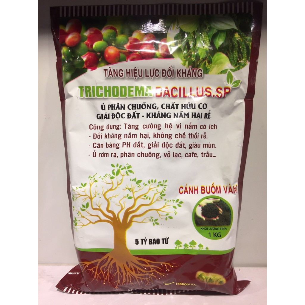 NẤM ĐỐI KHÁNG TRICHODERMA BACILLUS - GÓI 1KG