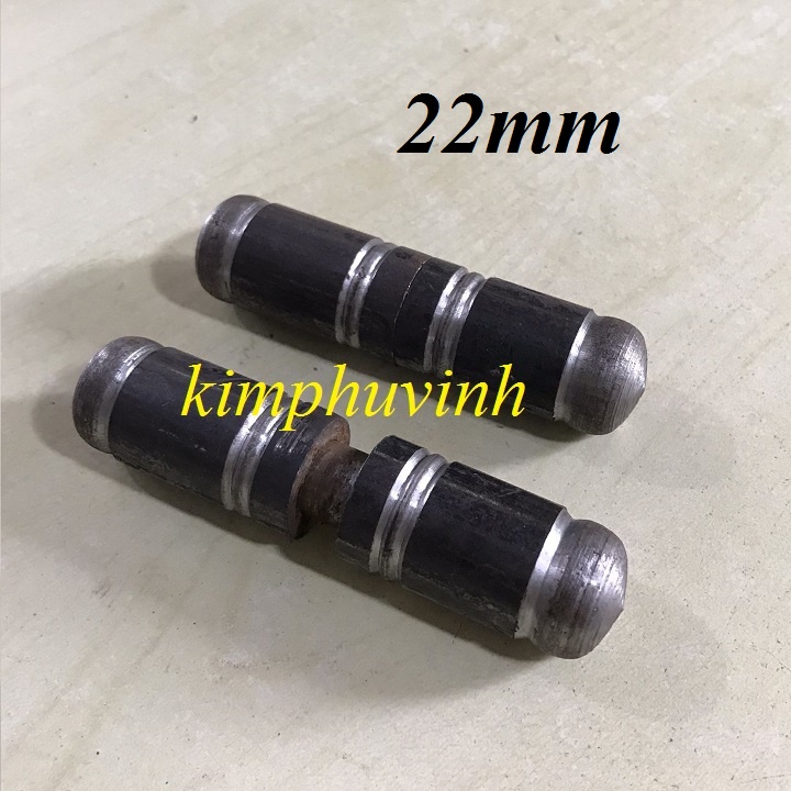 02 CÁI - PHI 22mm BẢN LỀ CỐI KIỂU - LỀ CỐI XOAY 22li