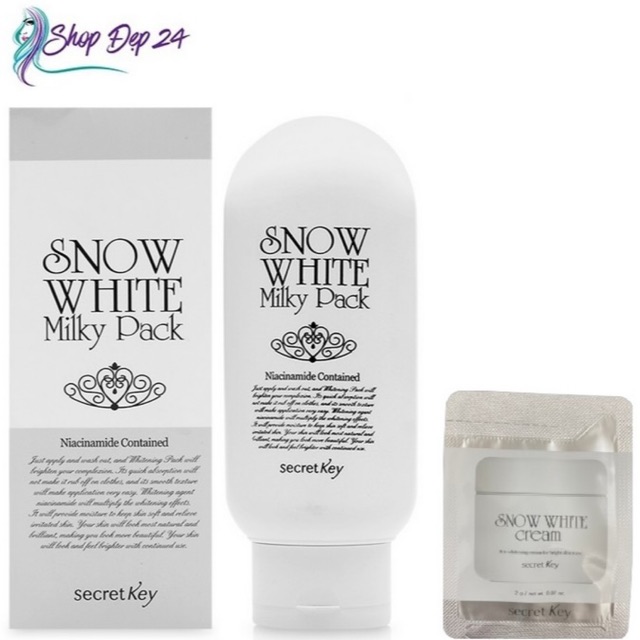 [Giá rẻ]  Kem dưỡng trắng body SECRET KEY Snow White Milky Pack 200g | BigBuy360 - bigbuy360.vn