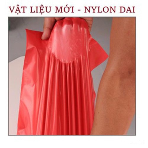 Bộ 100 Túi Nylon Đen Đóng Hàng Niêm Phong Có Keo Dán Miệng 38x52cm