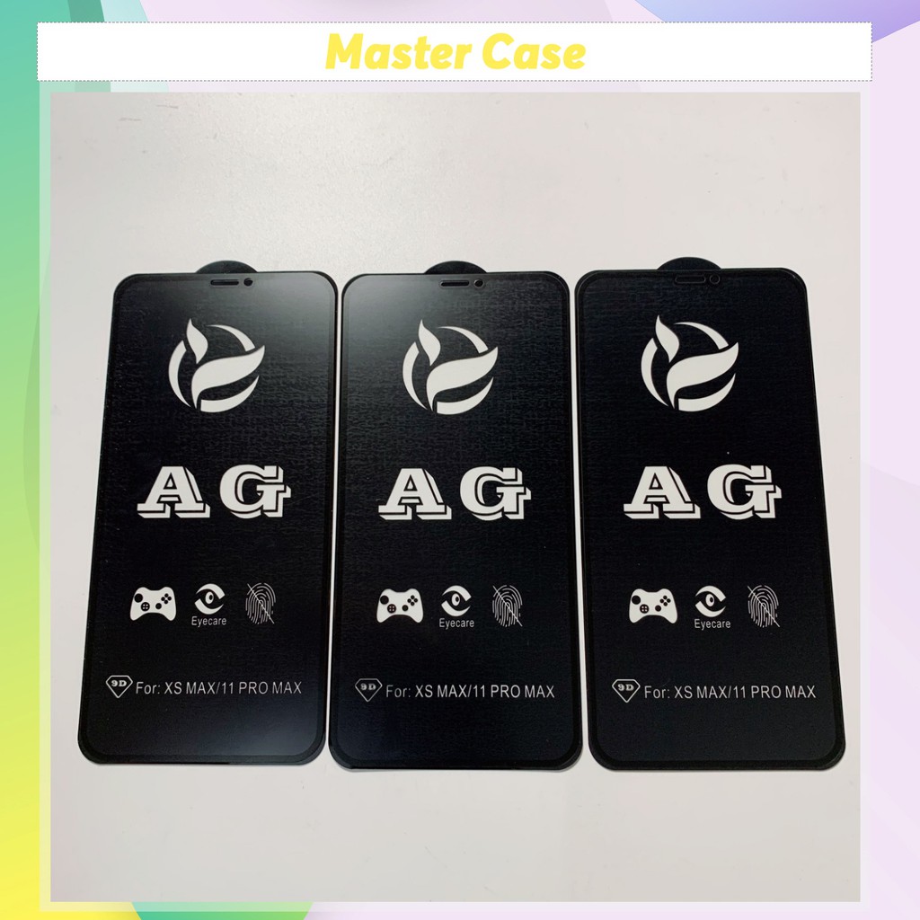 Kính cường lực chống vân tay AG Iphone 6/6s/6Plus/6sPlus/7/8/7Plus/8Plus/X/Xs/XsMax/11/11Pro/11ProMax