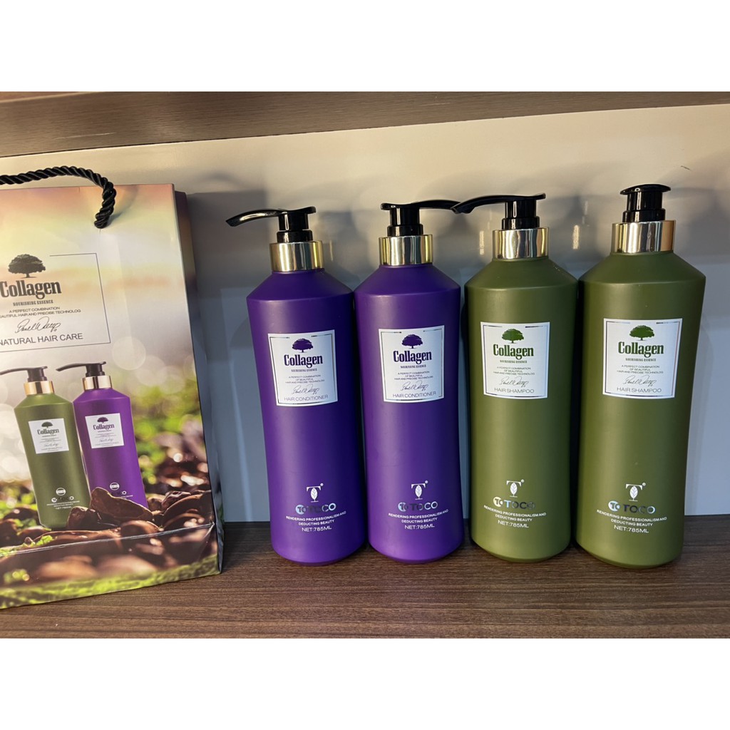 Cặp Dầu Gội  ToToCo Collagen - Phúc Hồi Tóc Hư Tổn 850ml | BigBuy360 - bigbuy360.vn