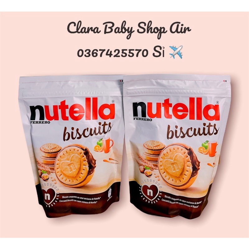 (Air/bill) Bánh quy nutella nhân maca socola (gói 304g)