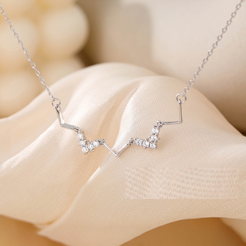 Dây chuyền bạc nữ Evasilver mặt hình Zic Zắc đính đá, chất liệu bạc ta thiết kế tinh xảo