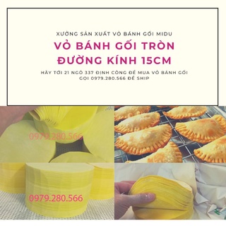 Vỏ bánh gối đường kính 15cm, không ngấm mỡ, không cholesterol, đảm bảo chất lượng