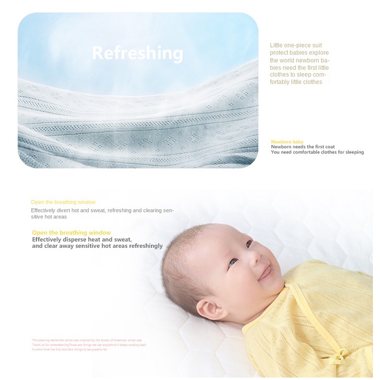 Bộ Áo Liền Quần Vải Cotton Đục Lỗ Thoáng Khí Thời Trang Cho Bé Sơ Sinh 0-24 Tháng Tuổi