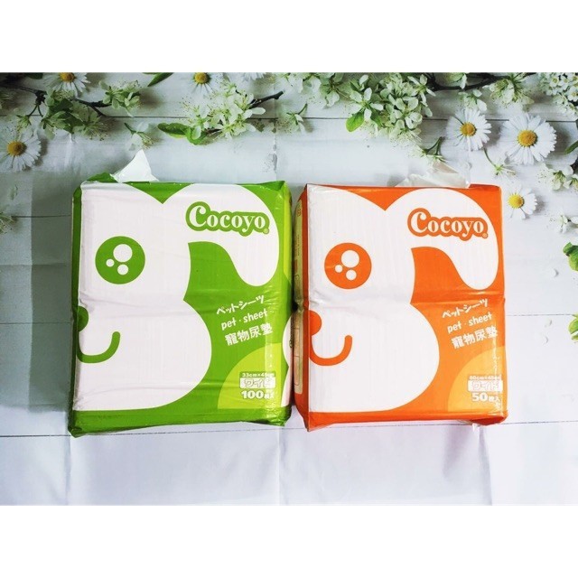 1 Miếng tả lót cho chó mèo hiệu CoCoyo size 33*45 Độ thấm hút cao lên đến 600ml - 800ml nước.