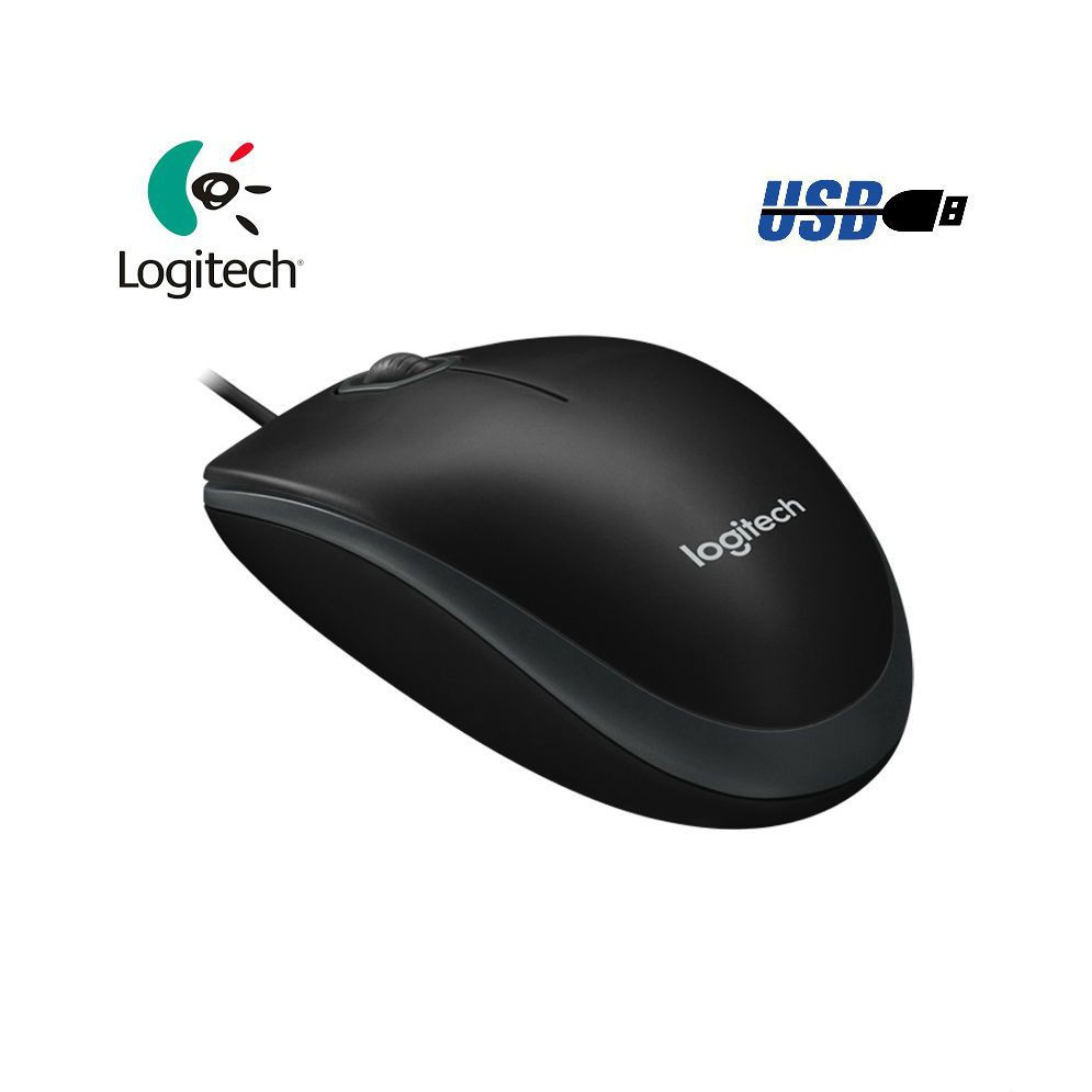 Logitech B100 Chuột vi tính có dây - Bảo hành chính hãng 3 năm