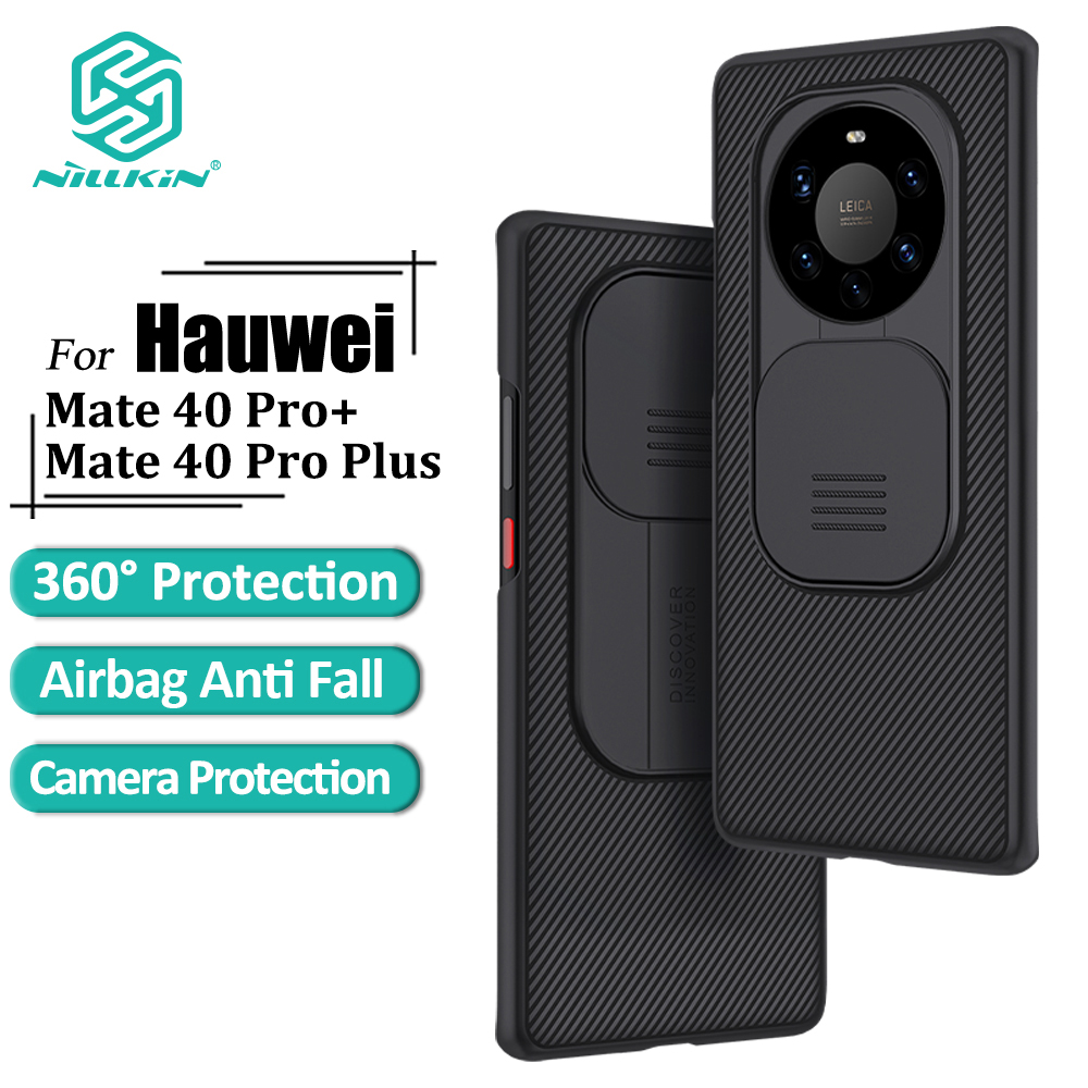 Ốp Điện Thoại Nillkin PC Cứng Sang Trọng Có Nắp Trượt Bảo Vệ Camera Cho Huawei Mate 40 Pro+ / Mate 40 Pro Plus 5G