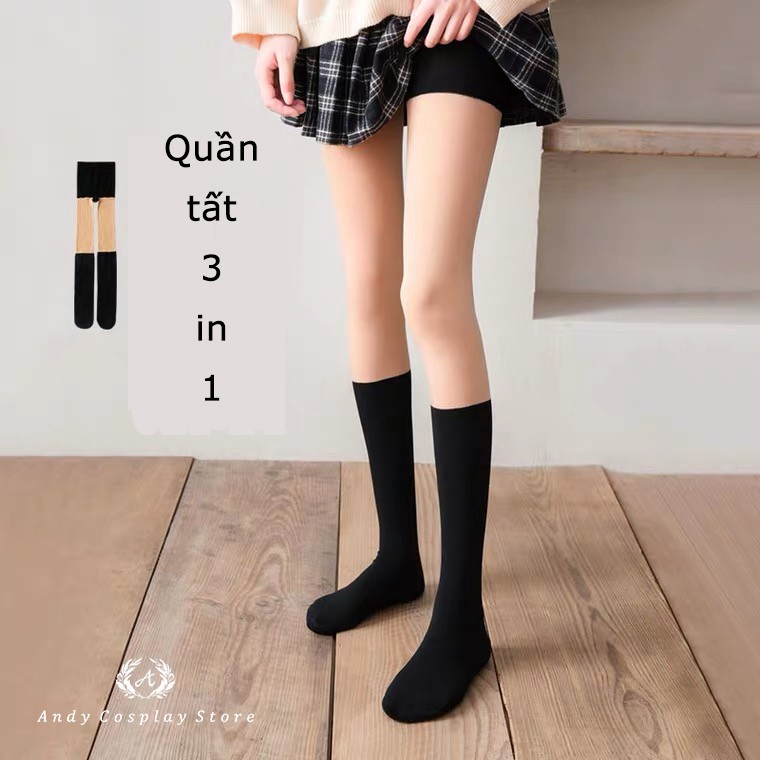 [CÓ SẴN] Quần tất giả bắp 3 in 1