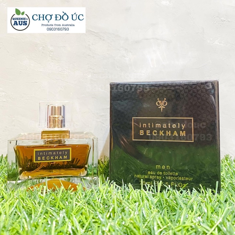 Nước hoa nam David Beckham INTIMATELY - SIGNATURE - HOMME - EDT 75ml - nhập Úc tem Chemist
