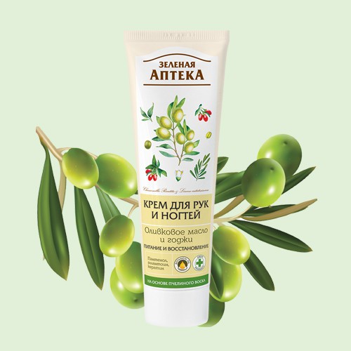 Kem dưỡng da tay và móng Zelenaya Apteka - Ô Liu 100ml | BigBuy360 - bigbuy360.vn