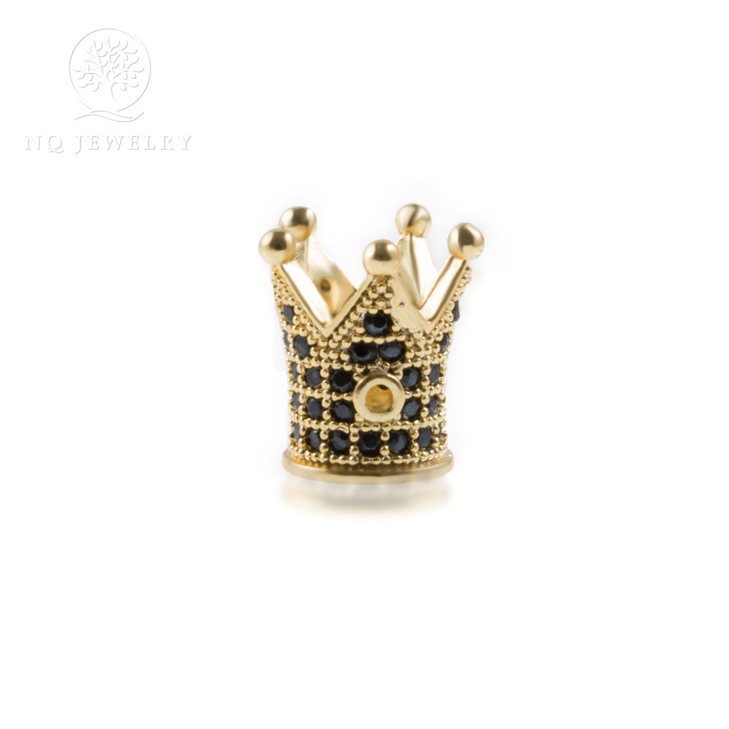 Charm hợp kim vương miệng dài đính đá - NQ Jewelry