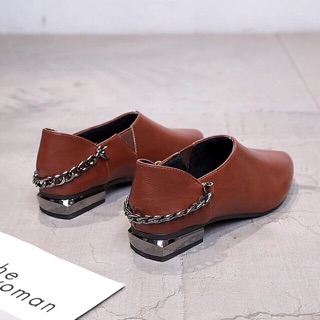 Boots da cổ ngắn quai xích