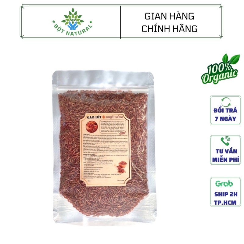 Gạo lứt huyết rồng 500gr - video thật | Bột Natural
