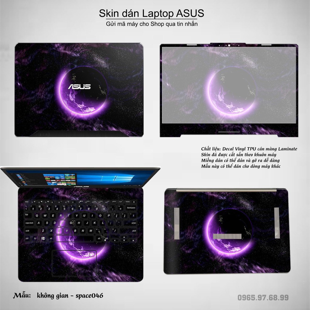 Skin dán Laptop Asus in hình không gian _nhiều mẫu 8 (inbox mã máy cho Shop)