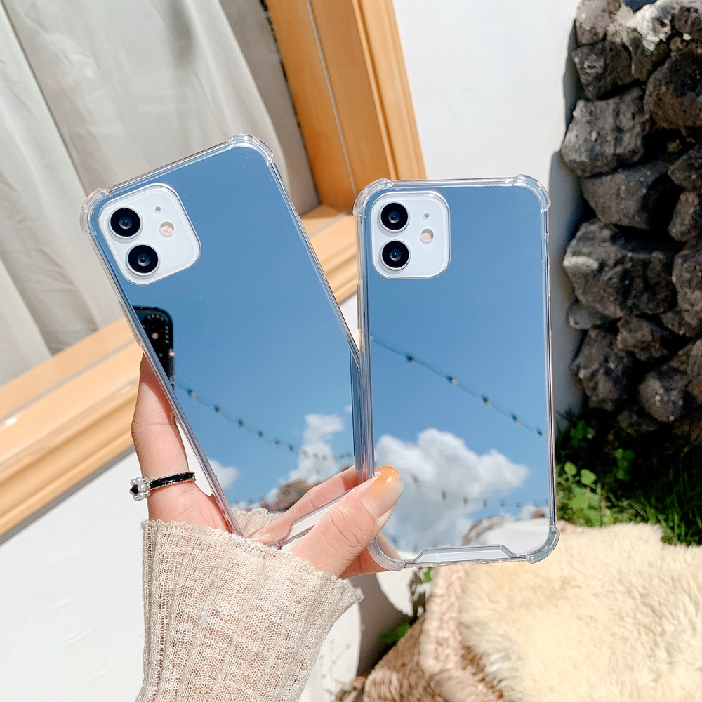 Ốp điện thoại tráng gương thích hợp cho iPhone 6plus 12 12 Pro Max 11 11 Pro Max 7plus Xs Xr 6 6s Xs Max Se2020