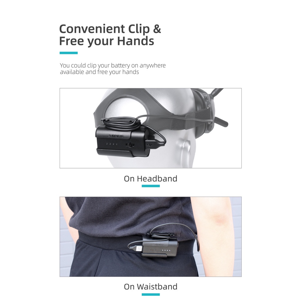 Hộp Đựng Pin Kẹp Mặt Sau Cho DJI Avata / DJI FPV V2 /V1