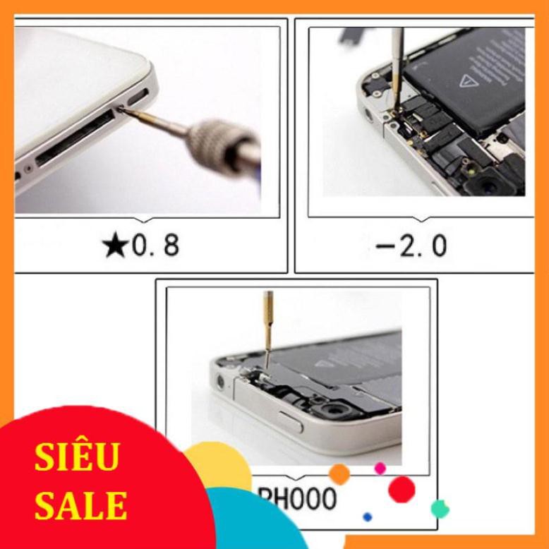 {Thanh Lý Xả Kho}_Bộ tua vít 5 đầu sửa chữa điện thoại Iphone_samsung_(5 đầu tua vít trong thân)