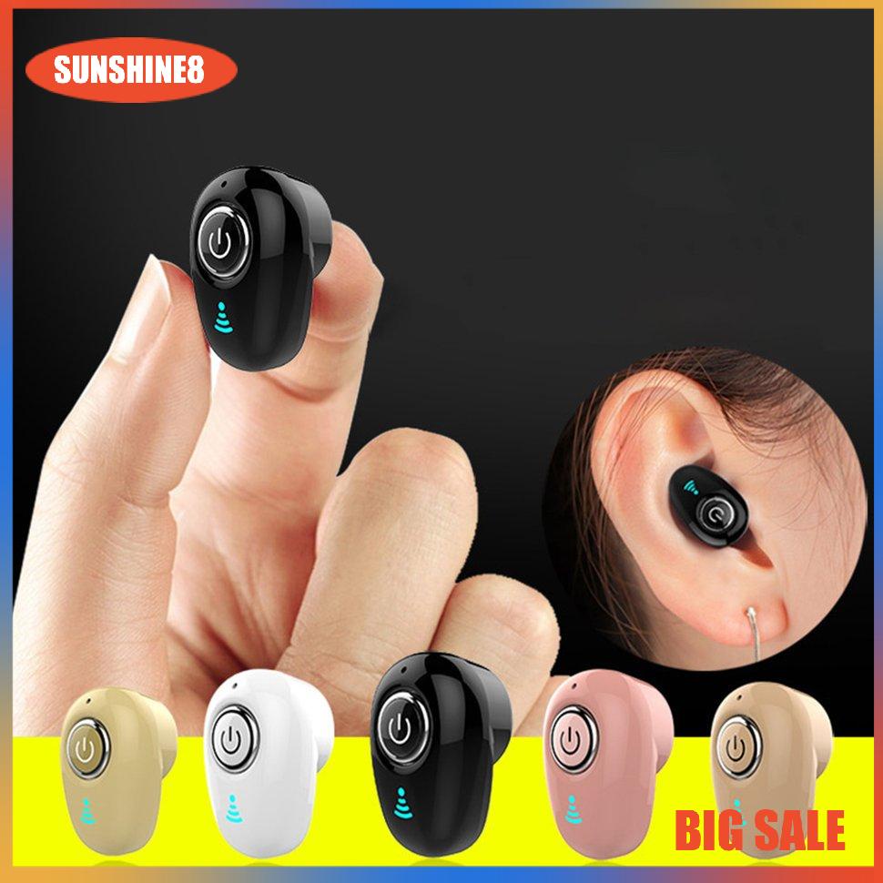 【SUN】S650 Wireless Earphone Stereo Mini Headphones Sport Earbuds Headset With Mic
