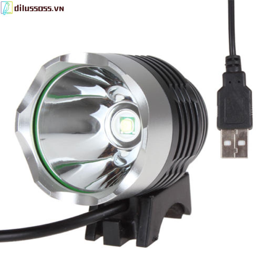 Đèn pha LED 3 chế độ XM-L T6 Q5 1200Lm cho xe đạp
