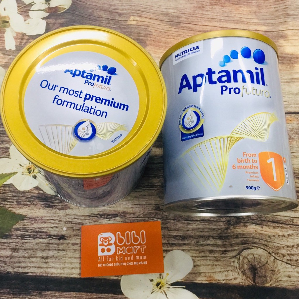 Sữa Aptamil Úc số 1 Profutura 900g (trẻ từ 0 - 6 tháng),giúp bé phát triển toàn diện, cân nặng, chiều cao, hệ tiêu hóa.