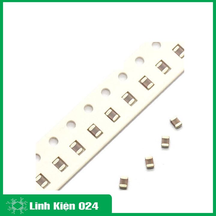 Tụ dán 0805 điện áp 50V giá trị 22P / 33P / 104-100nF / 106-1nF (giá/1 chiếc)