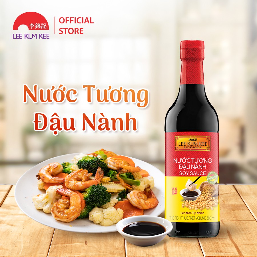 Nước tương Lee Kum Kee Soy Sauce 500ml vị Việt Nam (Combo 2 chai)