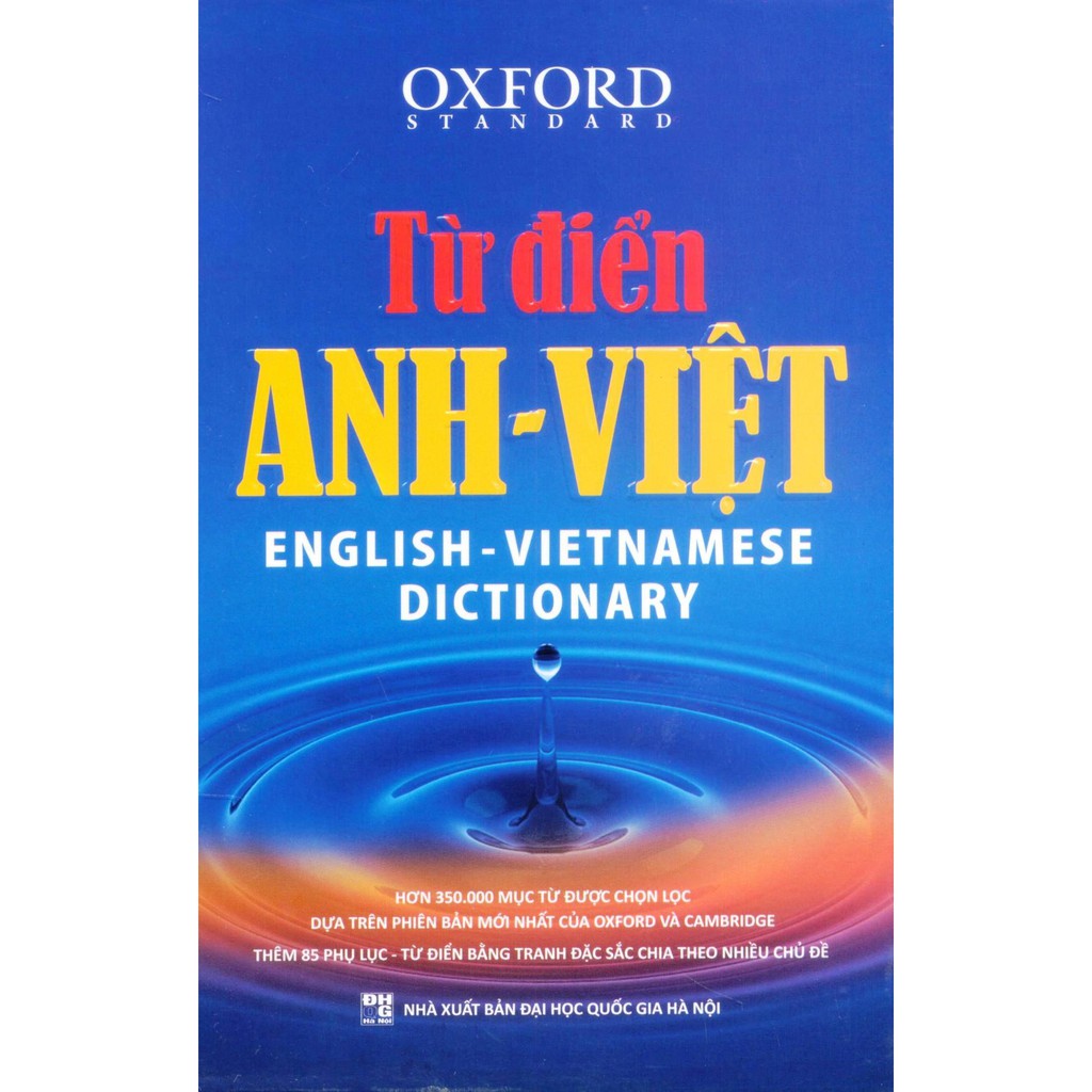 Sách - Từ Điển Anh - Việt (Bìa Cứng Xanh) Tặng Kèm 360 ĐT BQT Từ A Đến Z