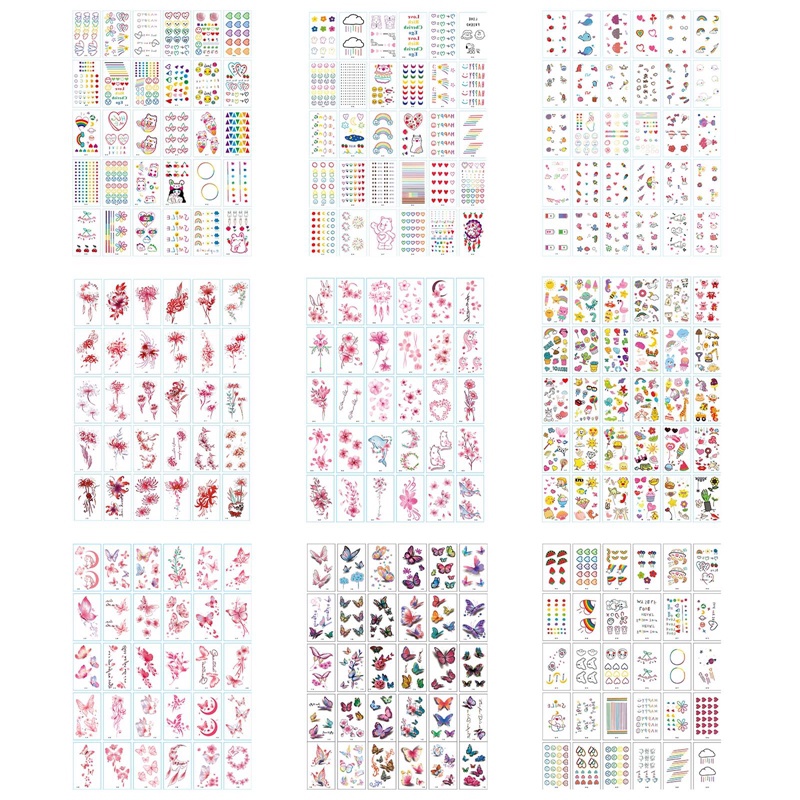Set 30 Tấm Hình Xăm Dán Dễ Thương