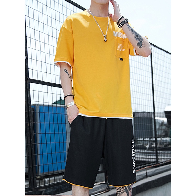 Bộ quần áo thun cotton nam thể thao Familylove – Set MUSEUM