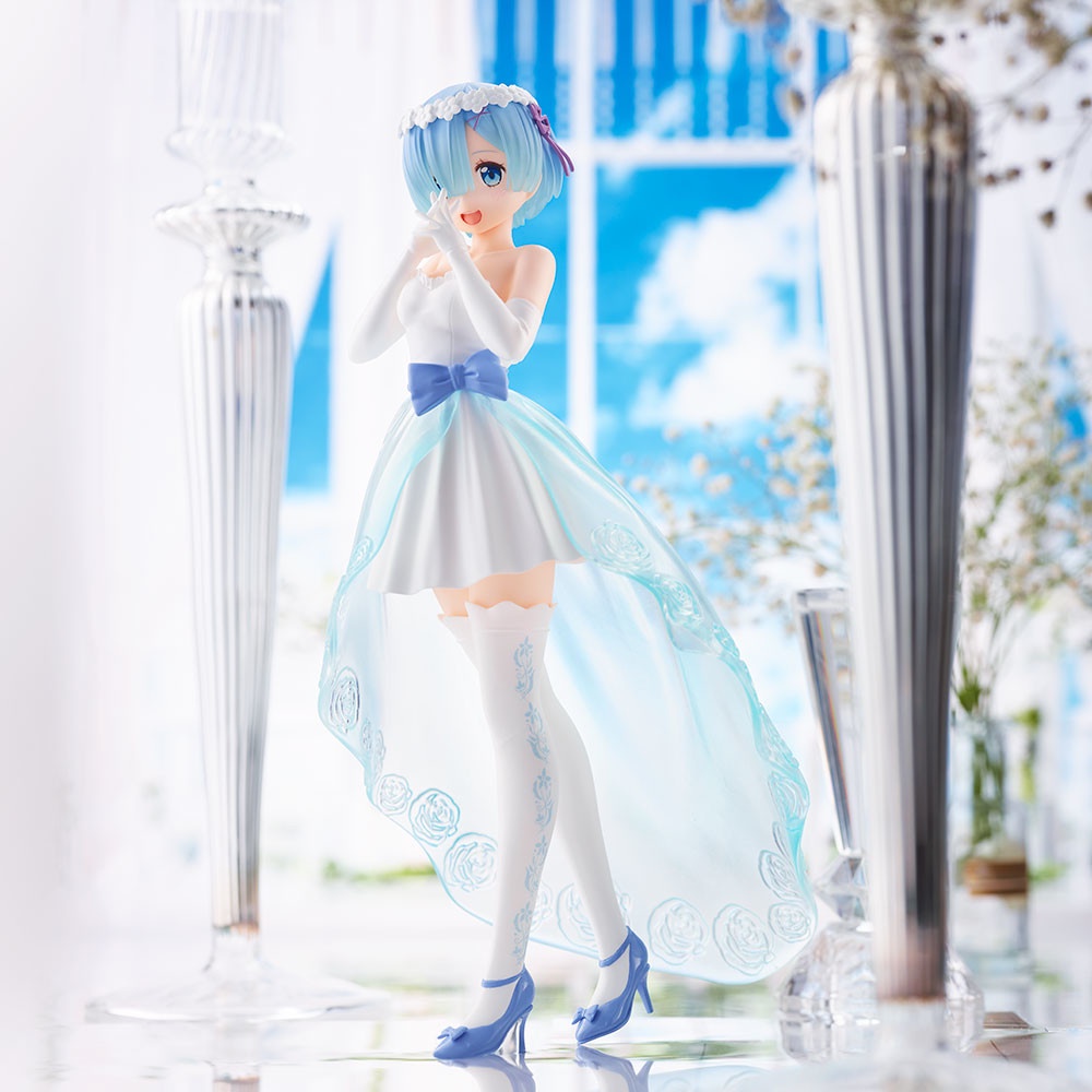 Mô Hình Figure Nhân Vật Anime Re:Zero kara Hajimeru Isekai Seikatsu, Rem, SPM Figure, Bridal Dress Ver. (SEGA) Chính Hãn