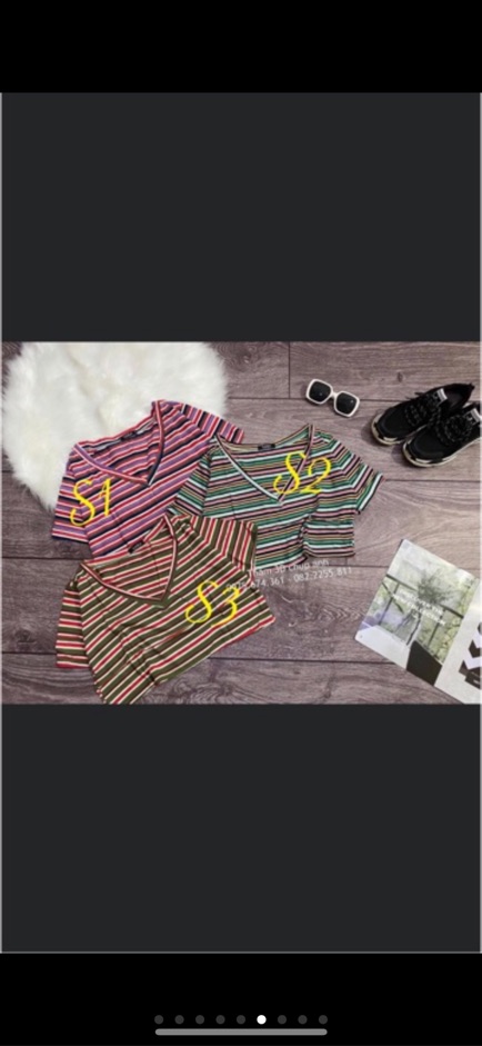 Áo croptop cổ v