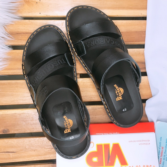 Dép Da Quai Hậu Nam CHOINIS - Bảo Hành 6 Tháng Da + Đế