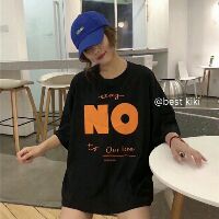 Áo thun in chữ unisex Áo thun tay lỡ Áo thun form rộng Áo thun giấu quần Áo thun bigsize yes/no