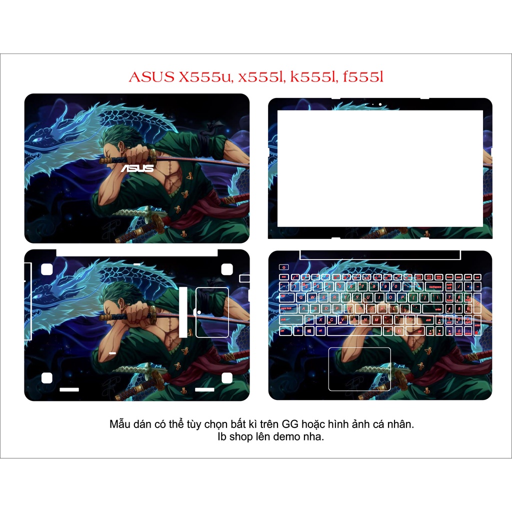 Skin dán cho laptop Asus X555U , X555L , K555L  CÁC DÒNG  Asus ExpertBook  , TUF Gaming , Vivobook GIÁ SỐC