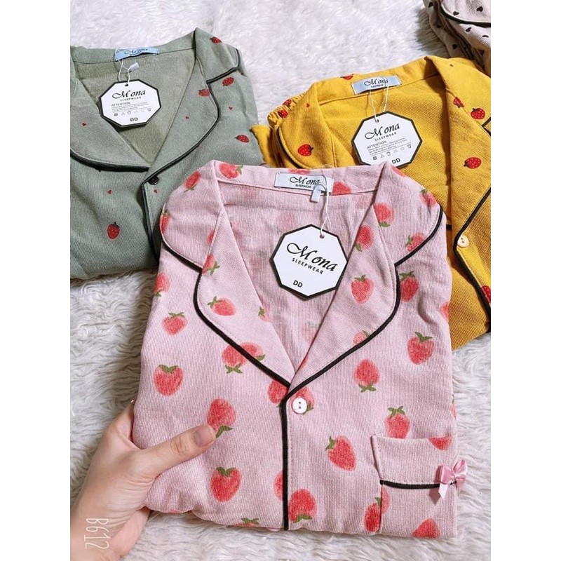 Bộ Nhung Tăm Tay Dài Cao Cấp - Đồ Bộ Pijama | BigBuy360 - bigbuy360.vn