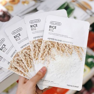 [freeship từ 150k_ Khuyến mãi giảm giá mặt nạ] Mặt nạ giấy mặt nạ dưỡng da the face shop real nature