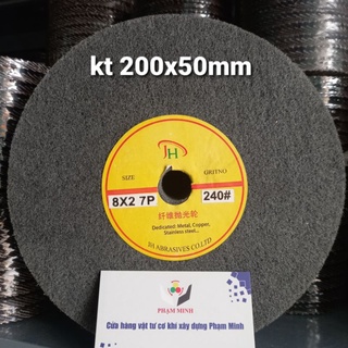 Bánh nỉ xám đánh bóng 200x50mm hiệu JH